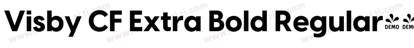 Visby CF Extra Bold Regular字体转换